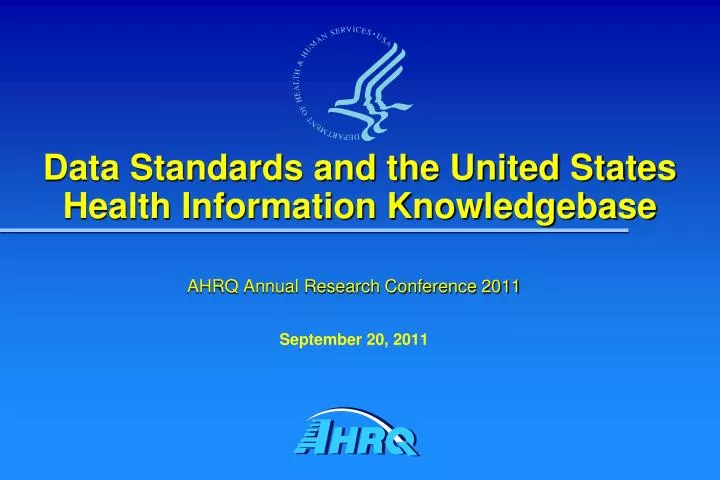 data standards and the united states health information knowledgebase
