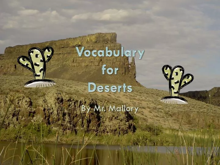 vocabulary for deserts