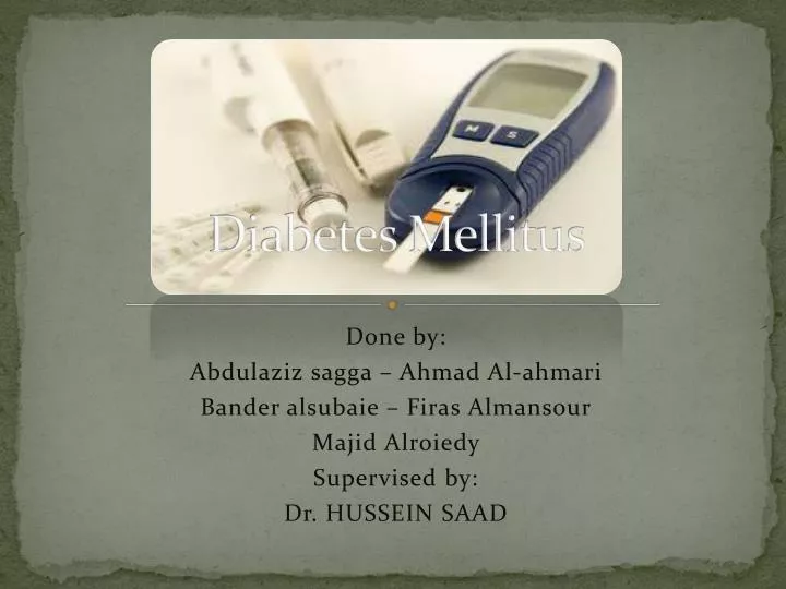 diabetes mellitus