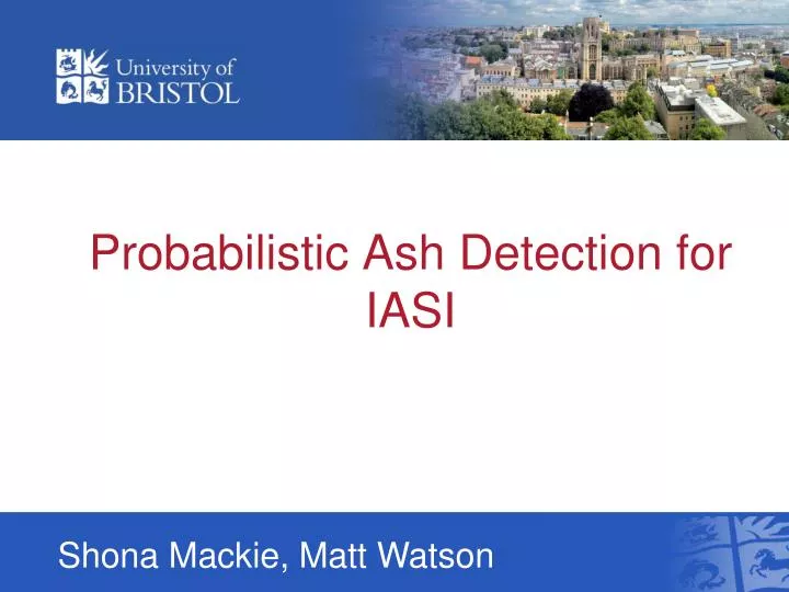 probabilistic ash detection for iasi