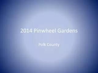 2014 Pinwheel Gardens