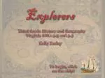 Explorers - slide 1