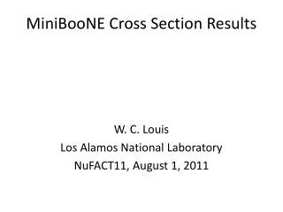 MiniBooNE Cross Section Results