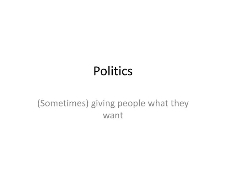 politics
