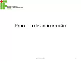 processo de anticorro o