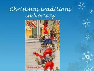 Christmas traditions in Norway