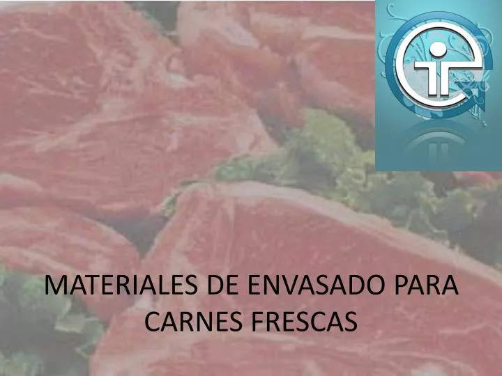 materiales de envasado para carnes frescas