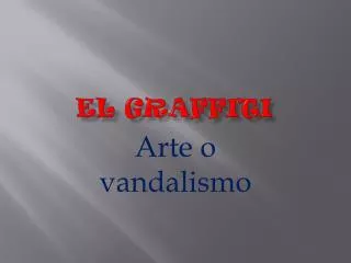 el graffiti