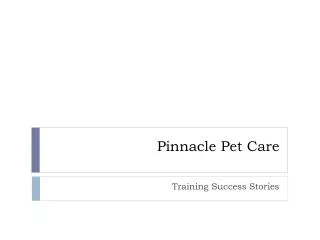 Pinnacle Pet Care