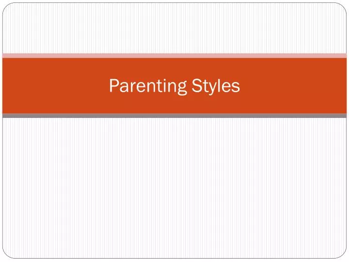 parenting styles