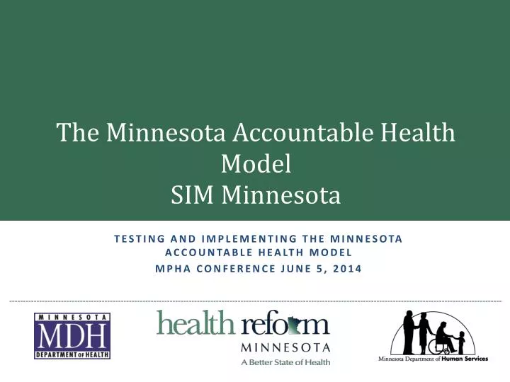 the minnesota accountable health model sim minnesota
