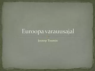euroopa varauusajal
