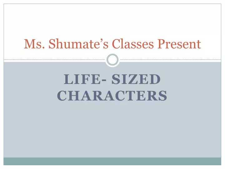 ms shumate s classes present