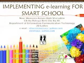 IMPLEMENTING e-learning FOR SMART SCHOOL