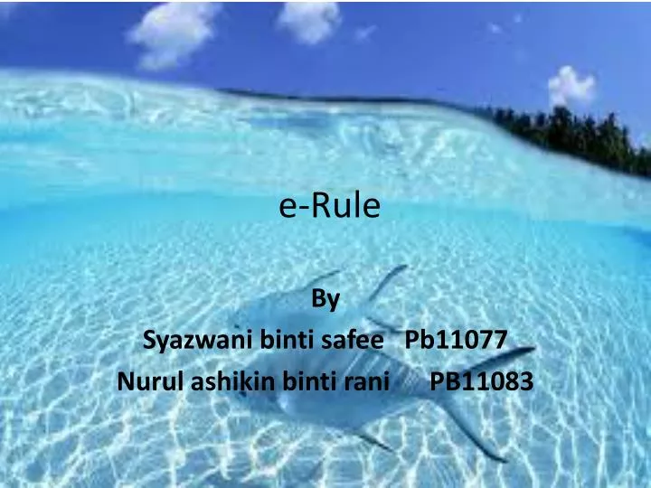 e rule