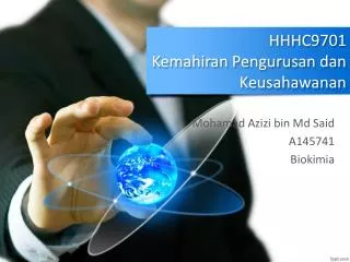 HHHC9701 Kemahira n Pengurusan dan Keusahawanan