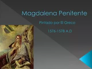 magdalena penitente