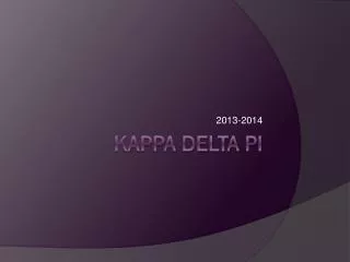 Kappa Delta pi