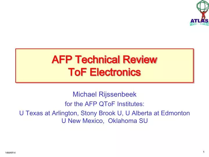 afp technical review tof electronics