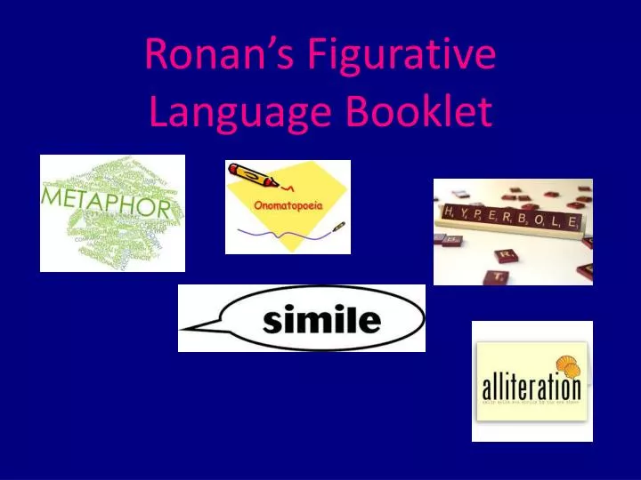 ronan s figurative language booklet