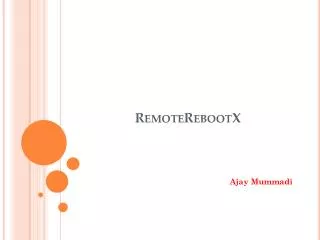 RemoteRebootX