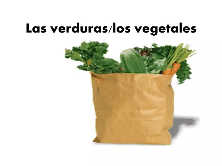 las verduras los vegetales