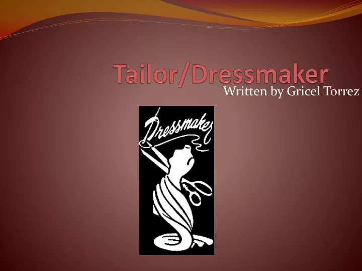tailor dressmaker