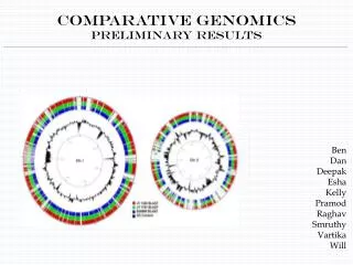 Comparative Genomics Preliminary Results