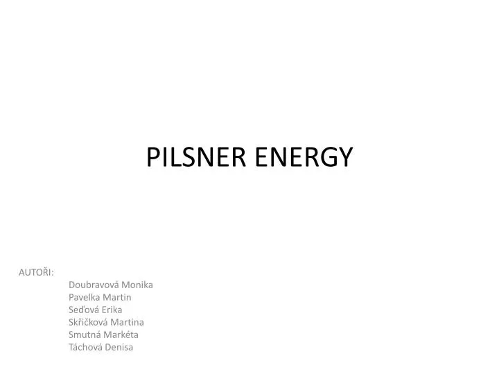 pilsner energy