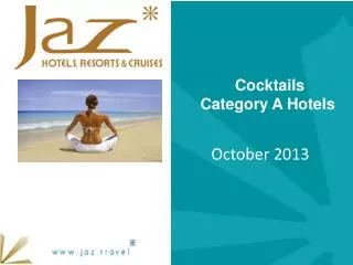 Cocktails Category A Hotels