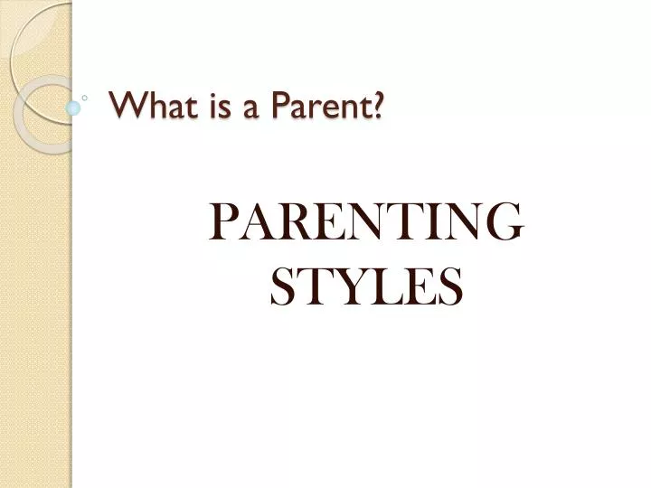 what is a parent