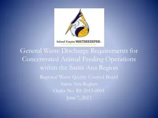 Regional Water Quality Control Board Santa Ana Region Order No. R8-2013-0001 June 7, 2013