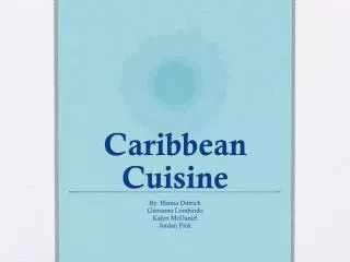 Caribbean Cuisine