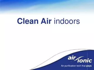 Air purification tech that pays
