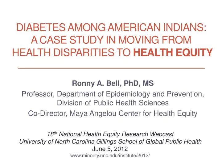 diabetes among american indians a case study in moving from health disparities to health equity