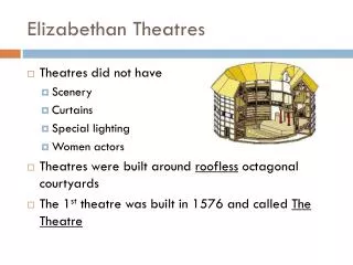 Elizabethan Theatres