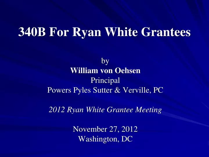 340b for ryan white grantees