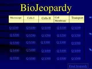 BioJeopardy