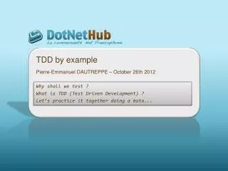 TDD by example