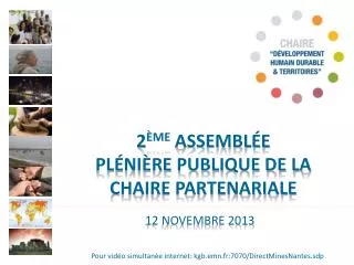 2 me assembl e pl ni re publique de la chaire partenariale