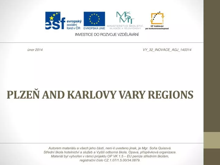 plze and karlovy vary regions