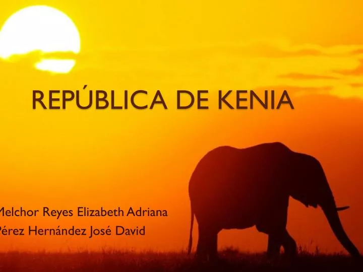 rep blica de kenia