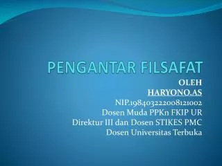 pengantar filsafat