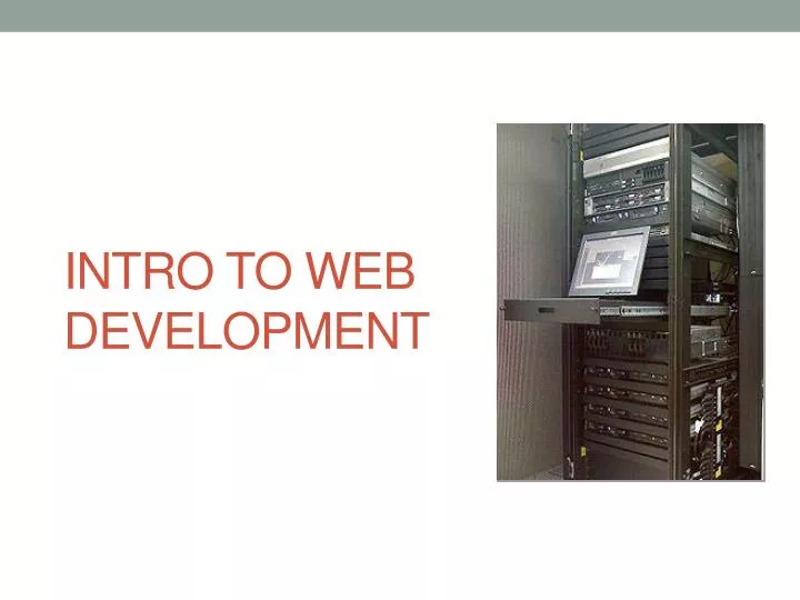 intro to web development