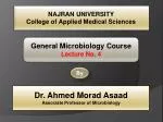 NAJRAN UNIVERSITY College of Applied Medical Sciences - slide 1