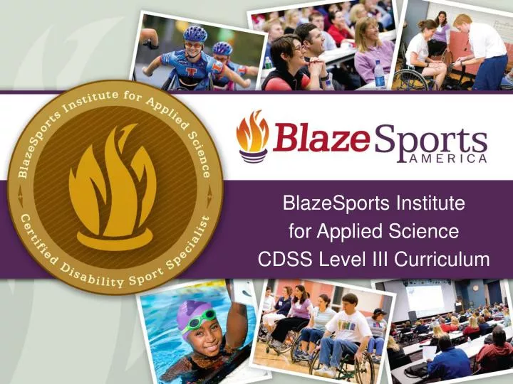 blazesports institute for applied science cdss level iii curriculum