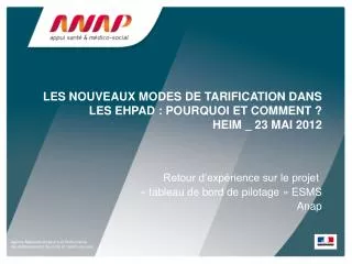 les nouveaux modes de tarification dans les ehpad pourquoi et comment heim 23 mai 2012