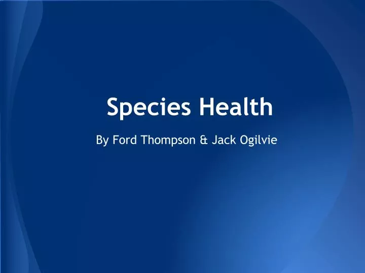 species health