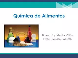 qu mica de alimentos