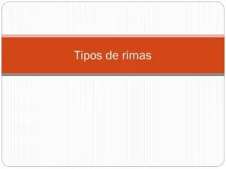 tipos de rimas